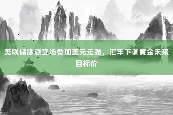 美联储鹰派立场叠加美元走强，汇丰下调黄金未来目标价