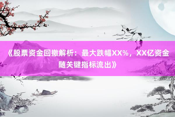 《股票资金回撤解析：最大跌幅XX%，XX亿资金随关键指标流出》