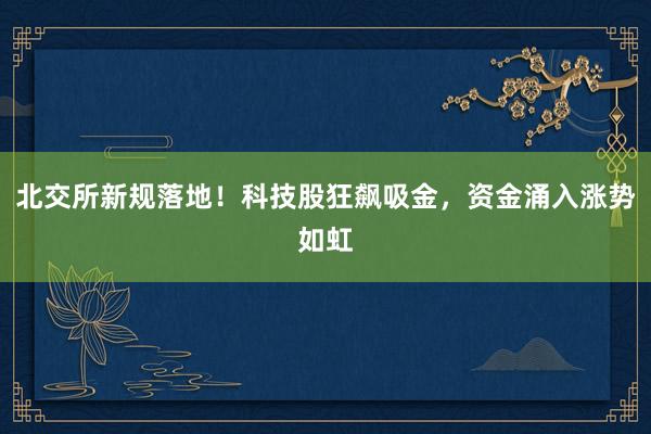 北交所新规落地！科技股狂飙吸金，资金涌入涨势如虹