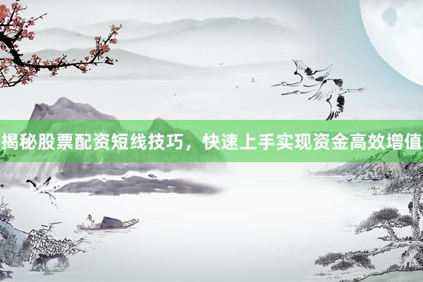 揭秘股票配资短线技巧，快速上手实现资金高效增值